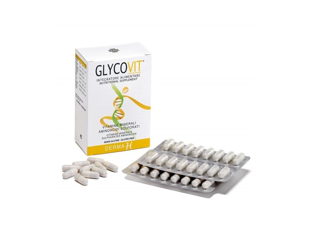 GLYCOVIT - POTRAVINOVÝ TRICHOLOGICKÝ DOPLNĚK PROTI VYPADÁVÁNÍ VLASŮ, VYŽIVUJE KŮŽI A KOŽNÍ ADNEXA