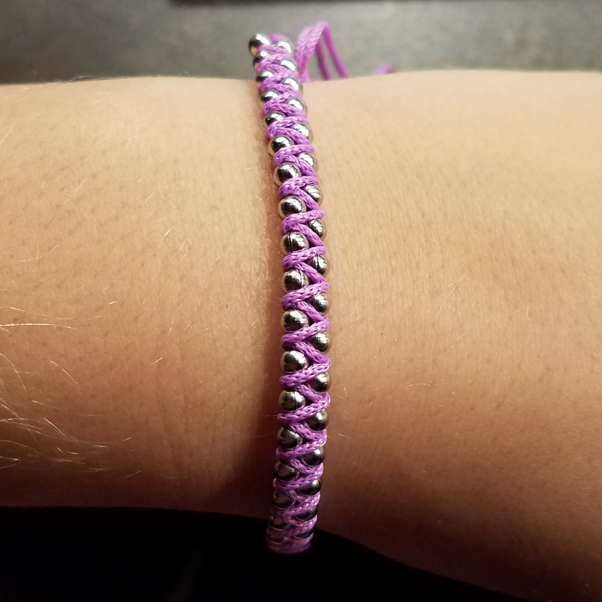 Shamballa náramek s kuličky 3mm