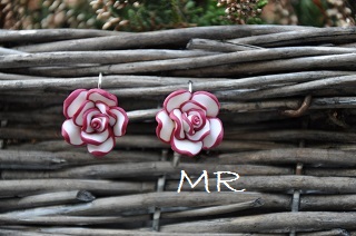 NÁUŠNICE FIMO - květy