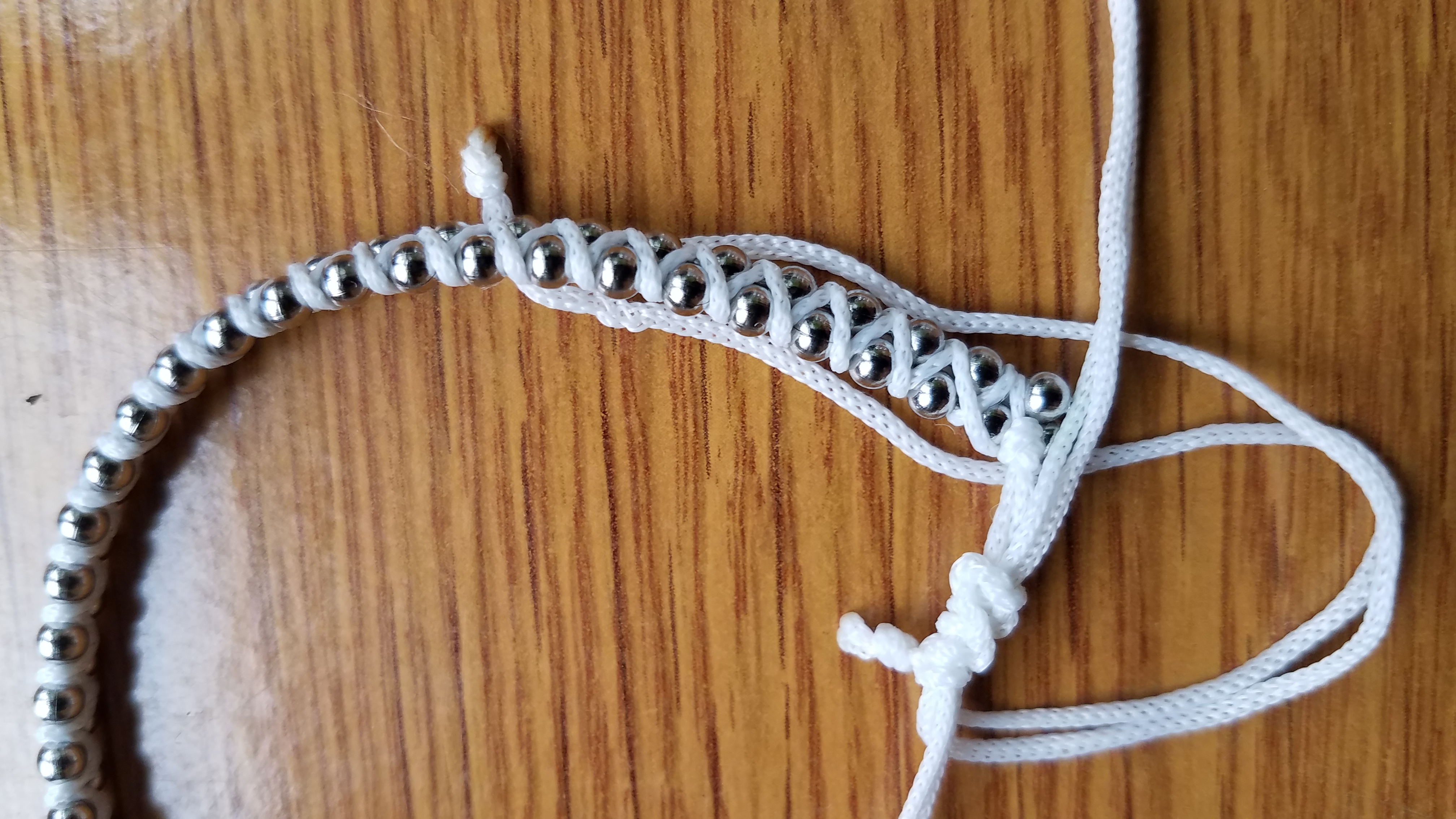 Shamballa náramek s kuličky 3mm