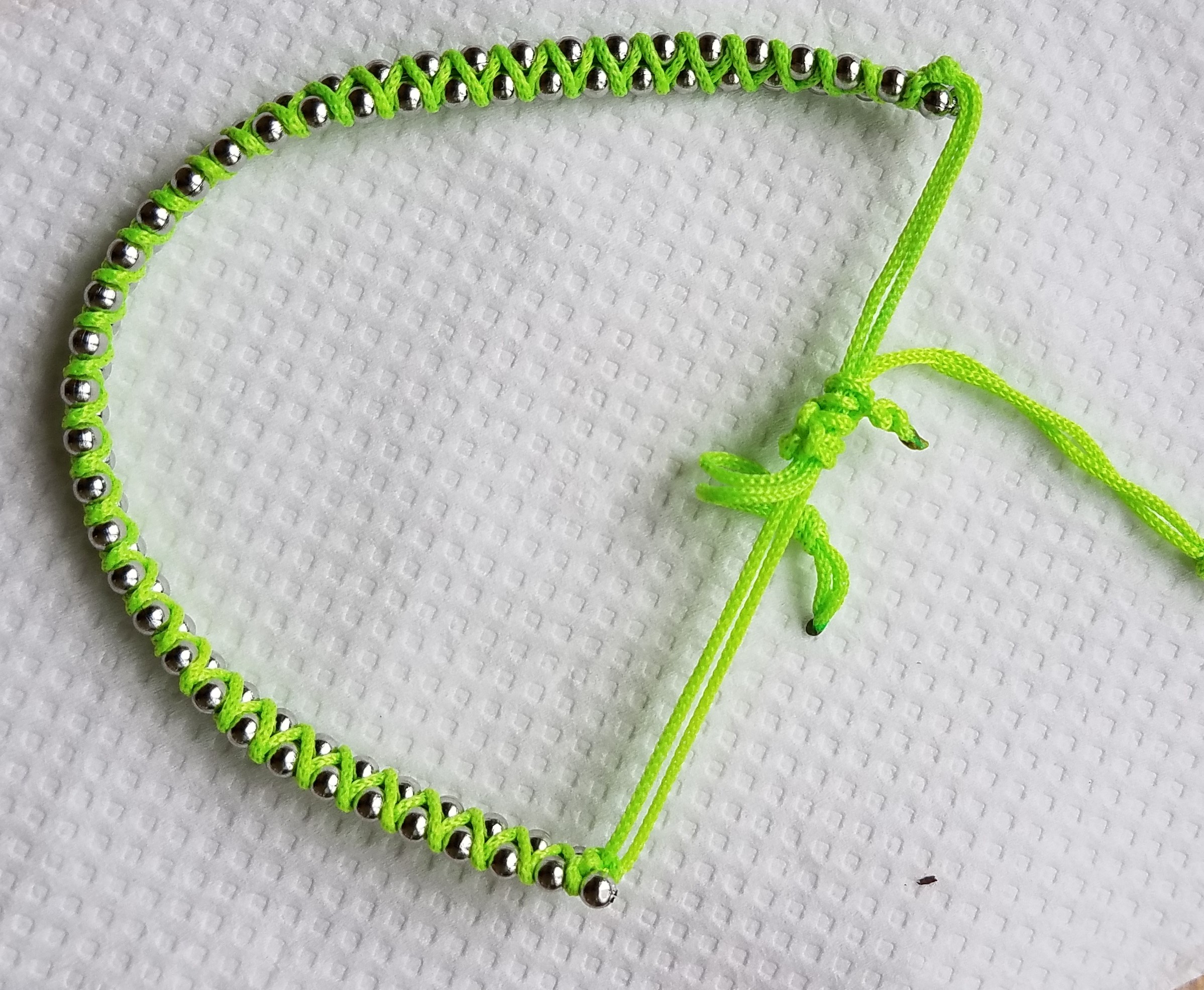 Shamballa náramek s kuličky 3mm
