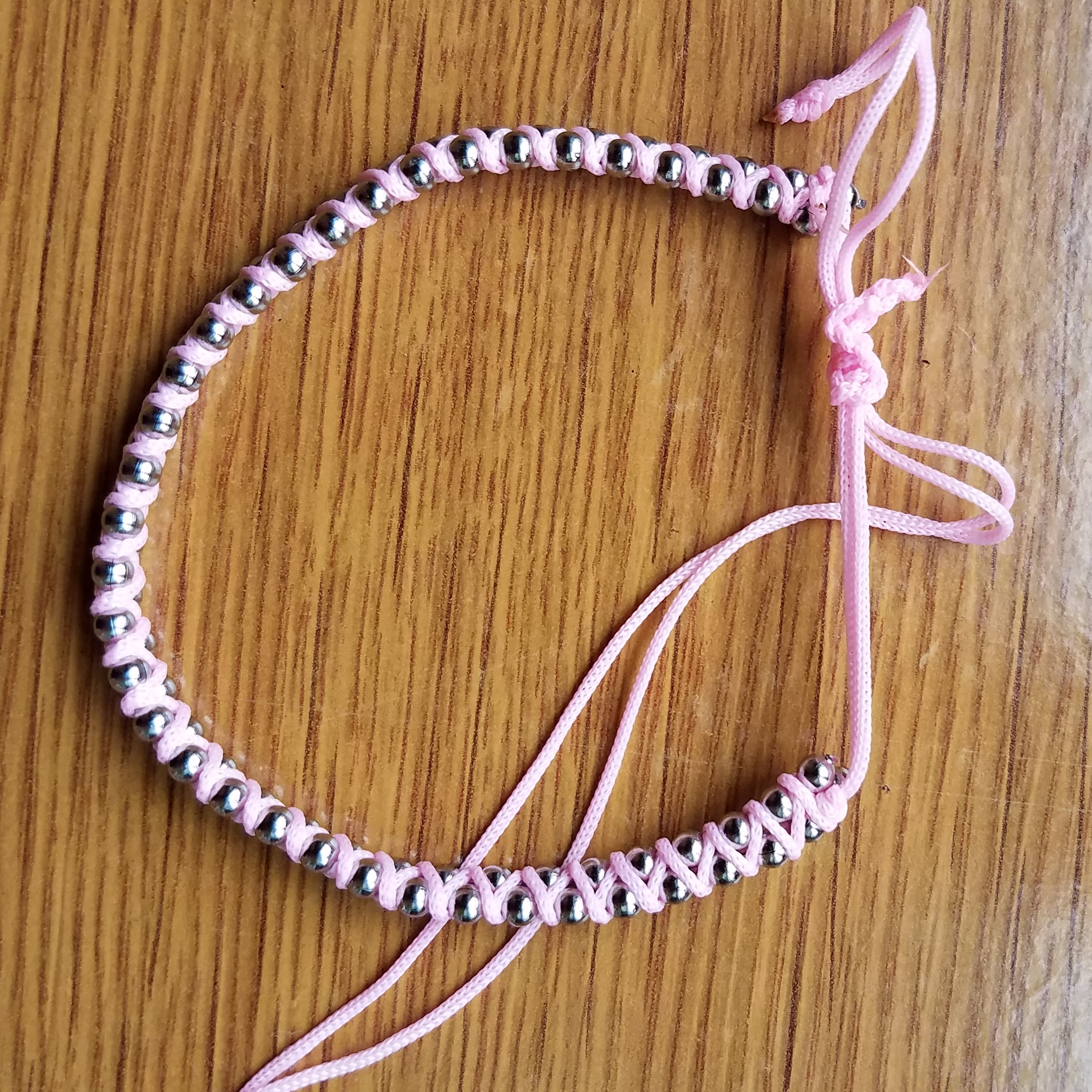 Shamballa náramek s kuličky 3mm